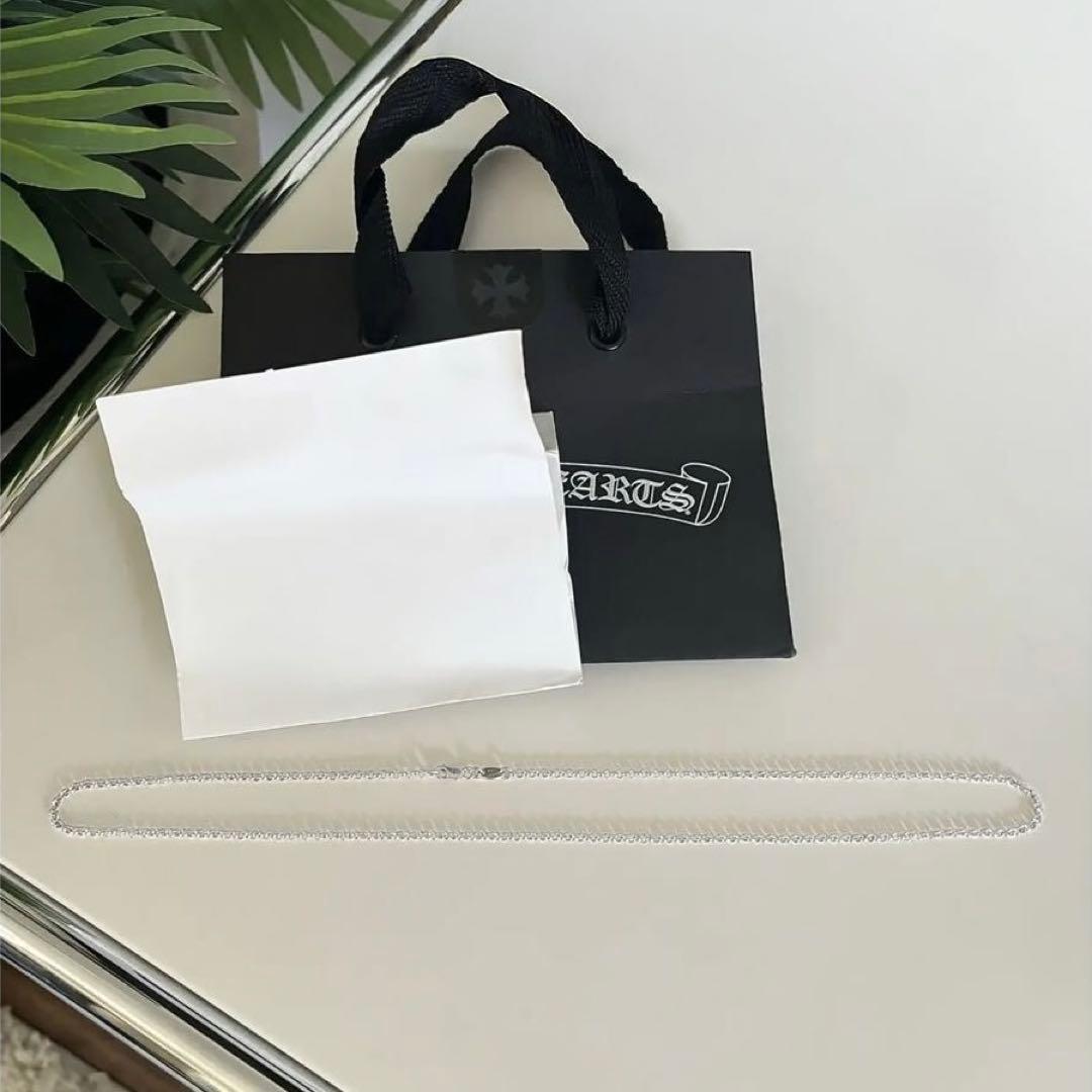 インボイス原本無修正 クロムハーツ ロールチェーン 20インチ CH ネックレス