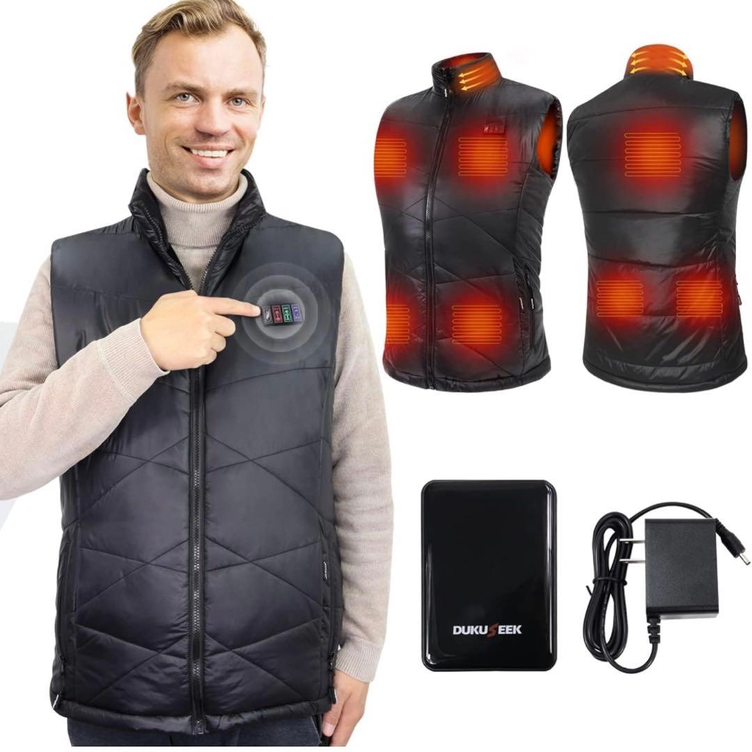 ✨残り1点✨ 7.4V 極寒モード メンズ 電熱ベスト 8枚ヒーター内蔵