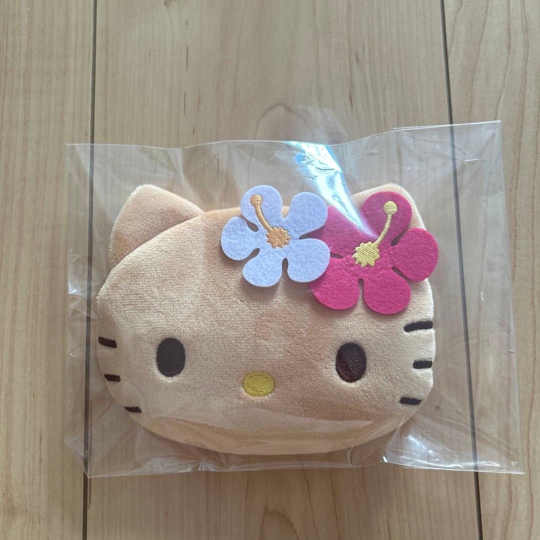 新品 日焼けキティ 顔型ポーチ ハイビスカス - メルカリ
