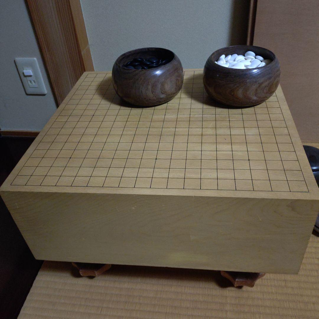 木製囲碁盤と碁石セット 楽天市場】囲碁盤入門セット 新桂材9・13路碁盤（木製）両用盤とミニ角