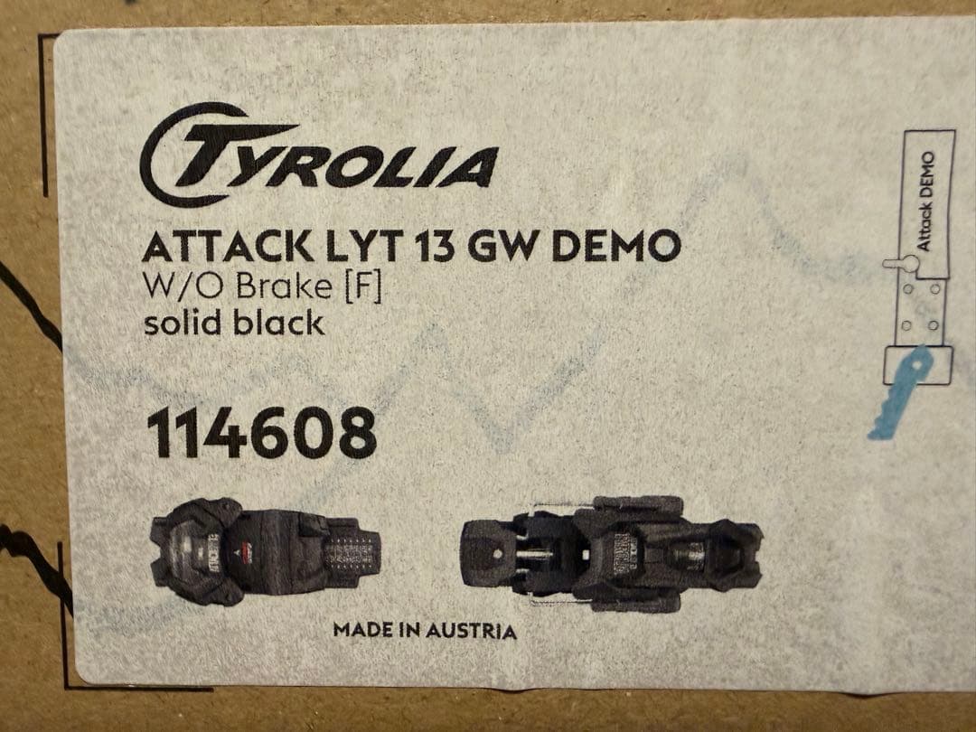 新品未使用Tyrolia Attack LYT 13 GW DEMOブレーキ95 - メルカリ