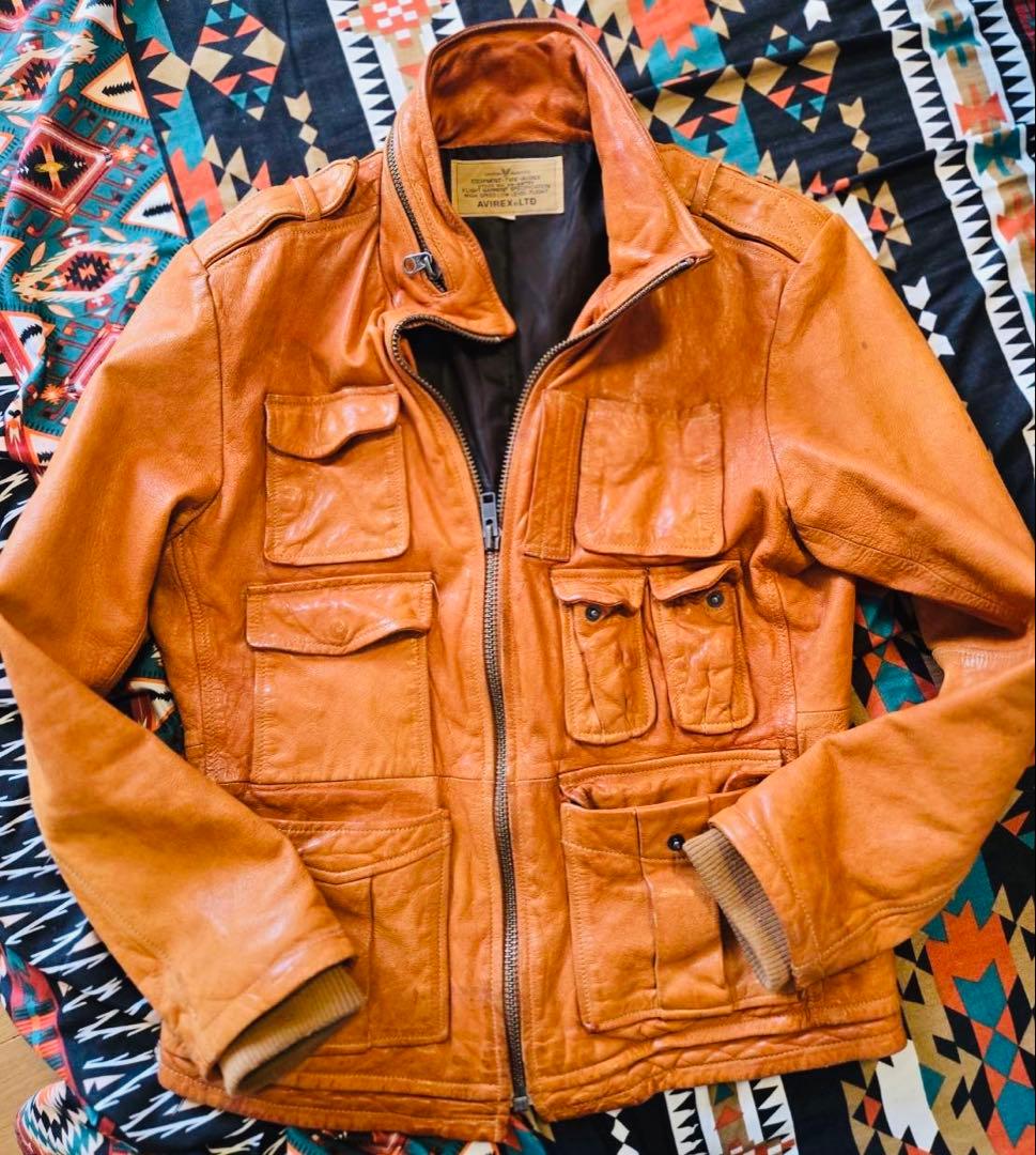 AVIREX アビレックス アヴィレックスM-65 レザージャケット上野商会