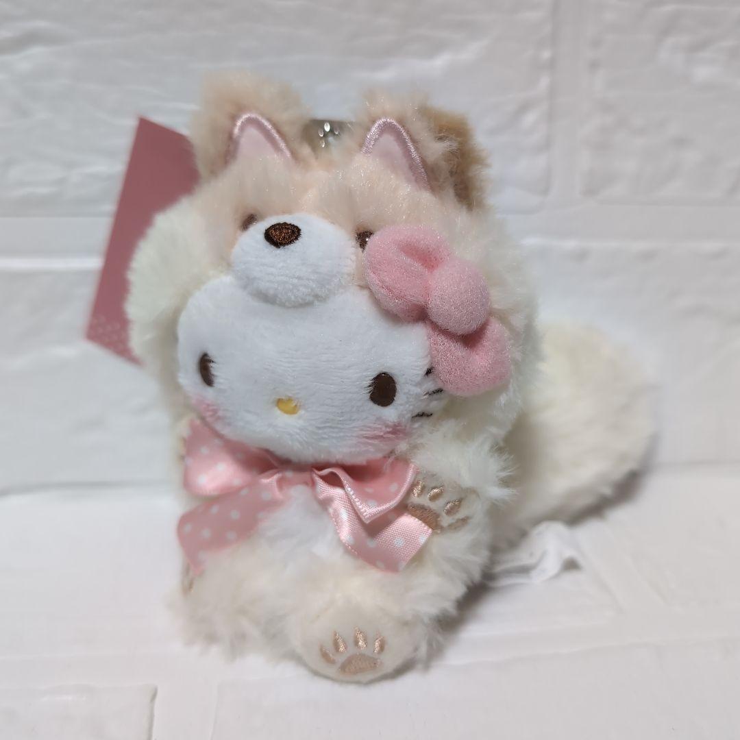 北海道限定 キティ キツネ ぬいぐるみ ハローキティー 新千歳空港