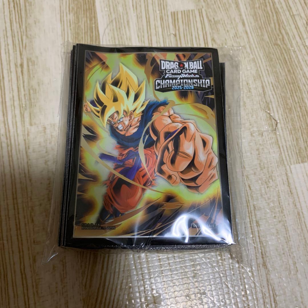 ドラゴンボールフュージョンワールド エリア予選 上位記念品スリーブ オフィシャルカードスリーブ Limited Edition 02 -孫悟空（Gold