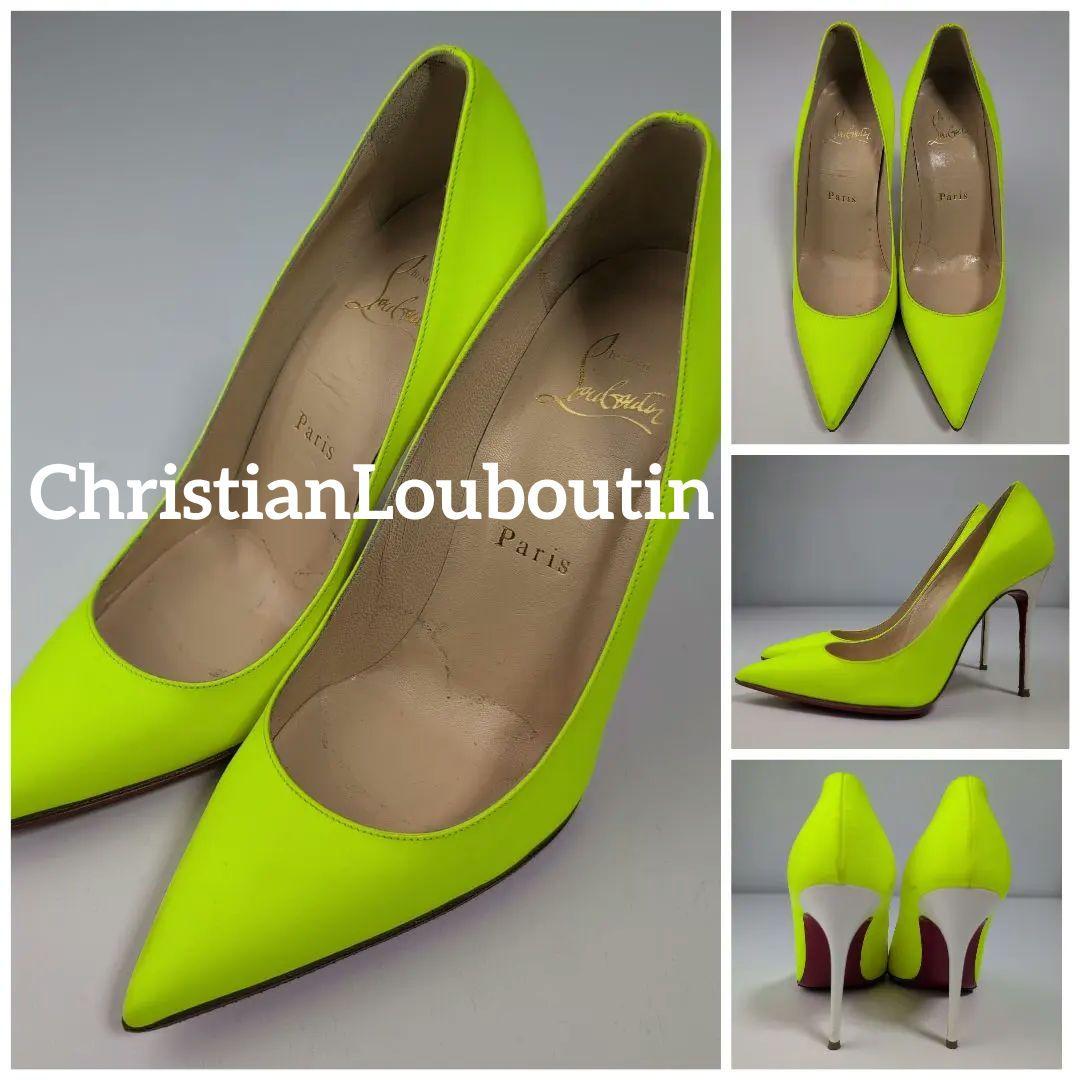 ChristianLouboutinクリスチャンルブタンネオンイエローハイヒール