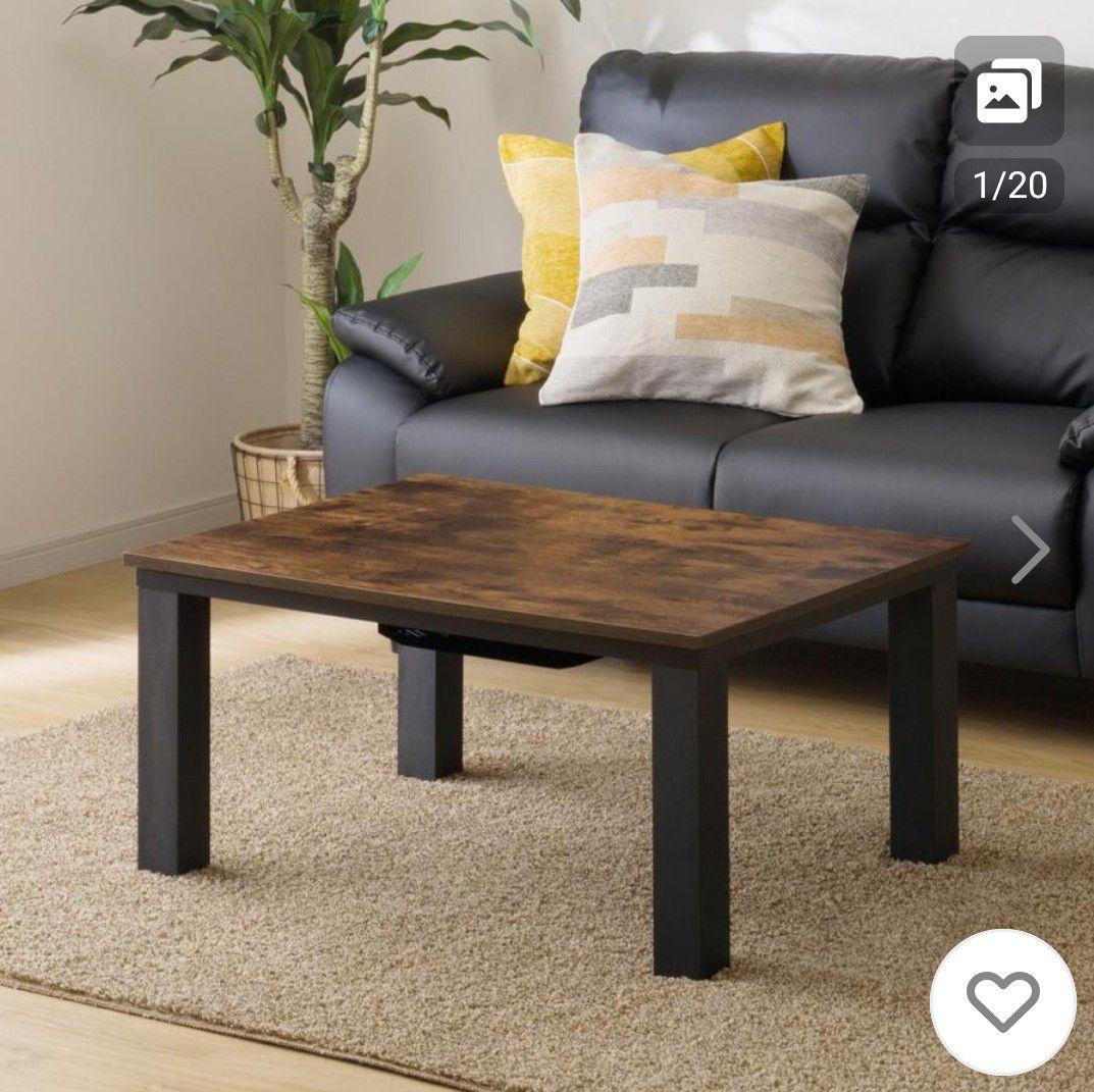 lisaシンプル木目調こたつテーブル