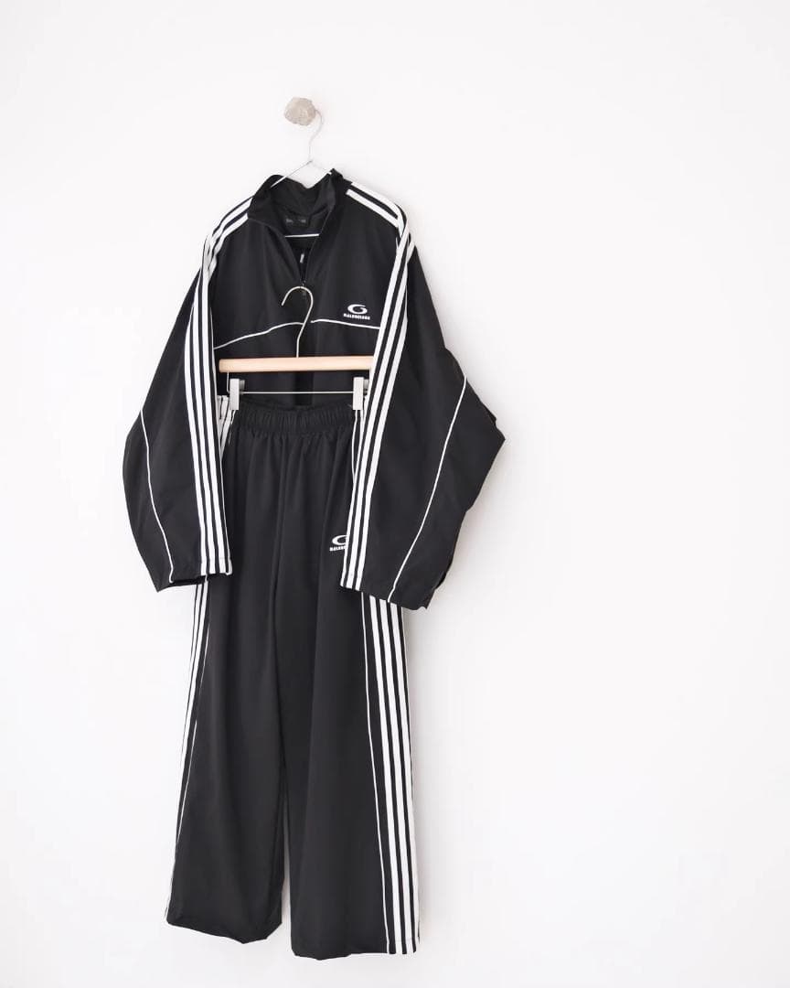 ✨美品Balenciaga 25FWナイロンジャケット・セットアップ・ブラック