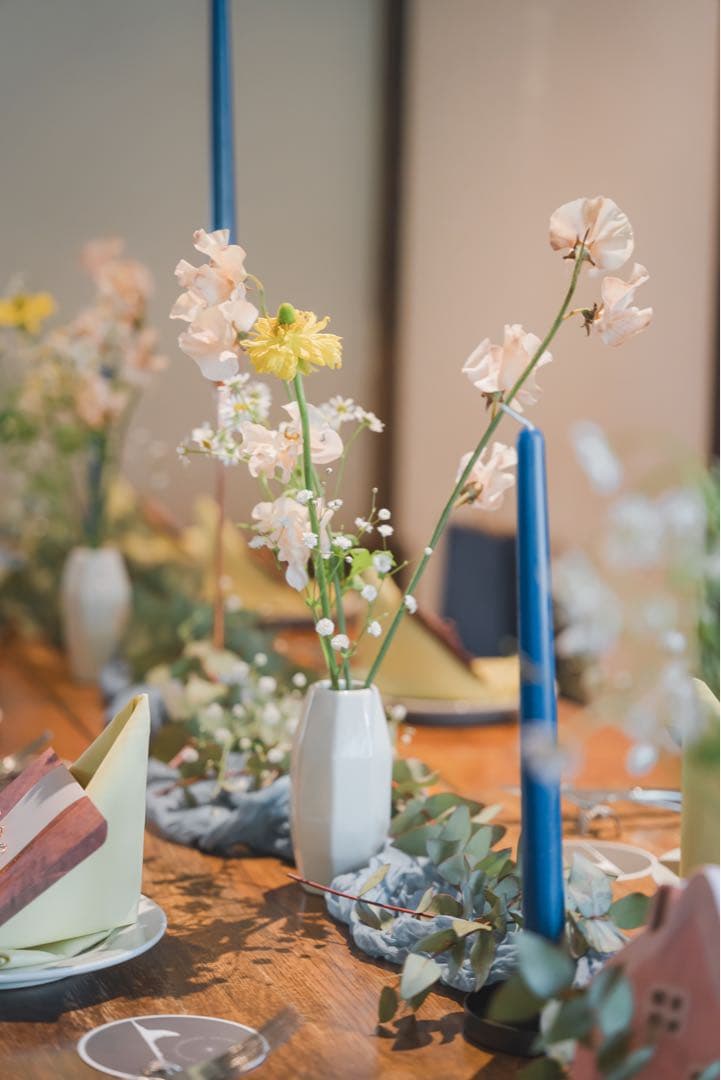 キャンドル 12本×4ダース　ネイビー　【結婚式】