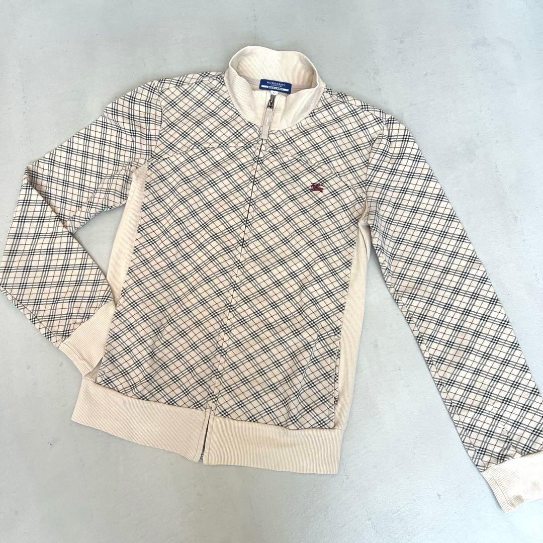 バーバリーブルーレーベル　ジップアップジャケット ノバチェック y2k