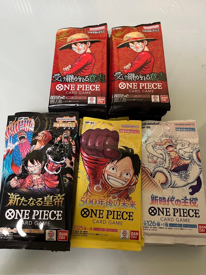 ワンピースカード　サーチ済み　未開封　パック　45点
