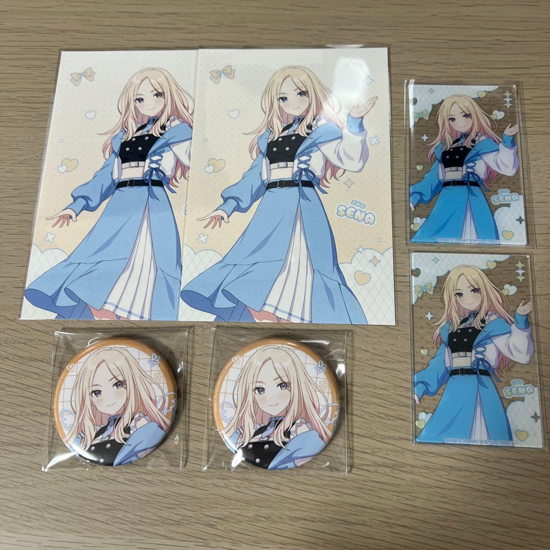 十王星南 アニメバコ 缶バッジ アクリルカード 特典ポストカード