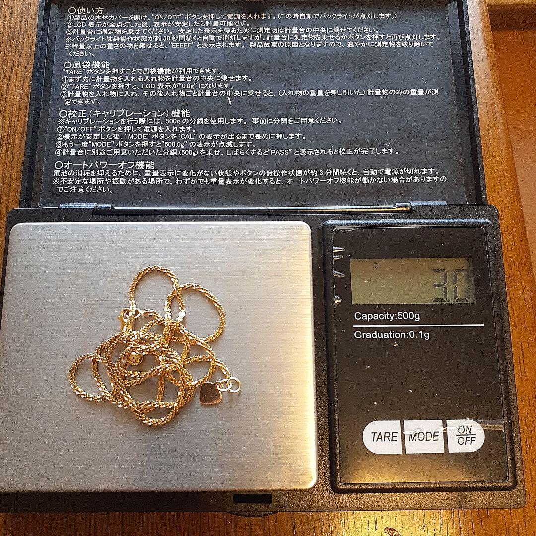 18金イタリアンネックレス３g