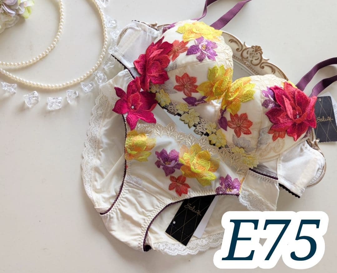 サルート30「ライオンキング」E75+ショーツLサイズ CR プッシュアップブラ
