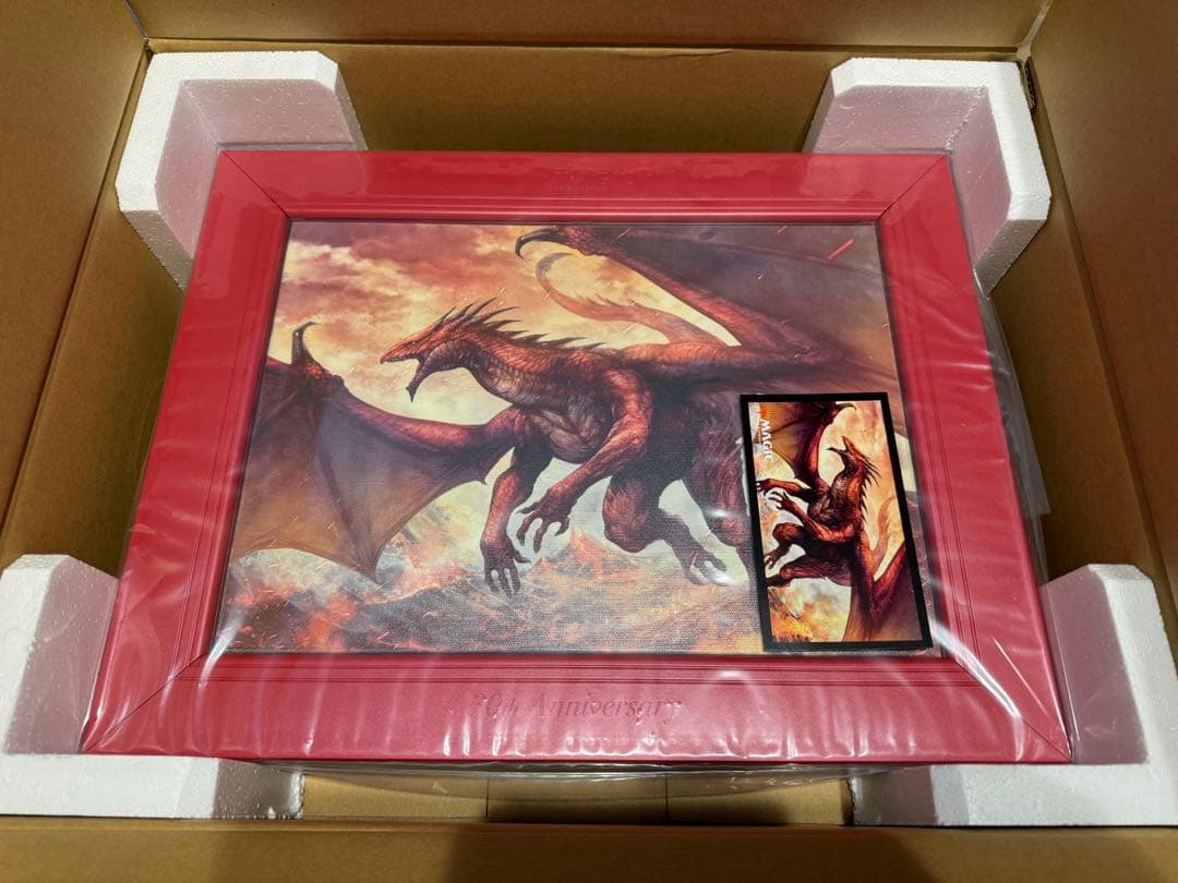 MTG シヴ山のドラゴン　30周年　キャンバスアート　仙田聡　シリアル