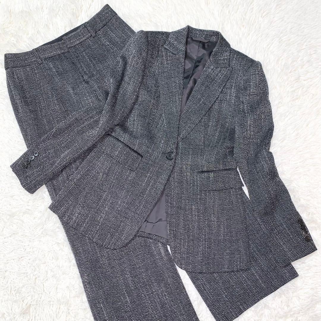 極美品 マッキントッシュロンドン セットアップ パンツスーツ ストレッチ 霜降り