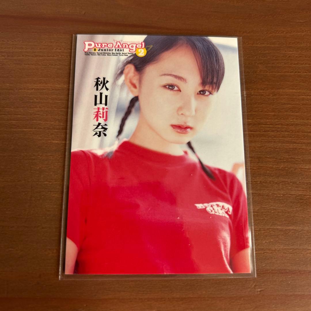 秋山莉菜 直筆サインカード ピュアエンジェル - メルカリ