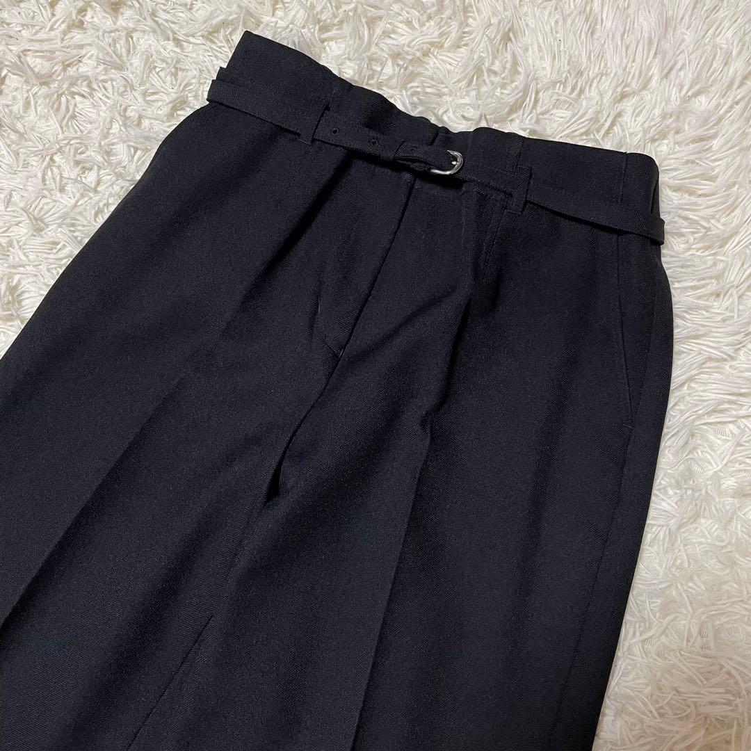 【美品】オリヒカ ライム パンツスーツ セットアップ ノーカラー L ブラック