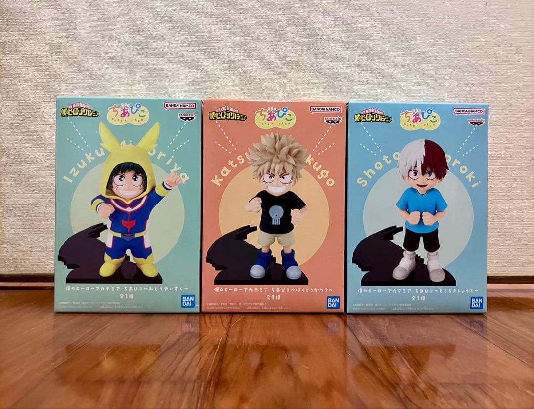 【即日発送】僕のヒーローアカデミア ちあぴこ 緑谷出久 爆豪勝己 轟焦凍 3個