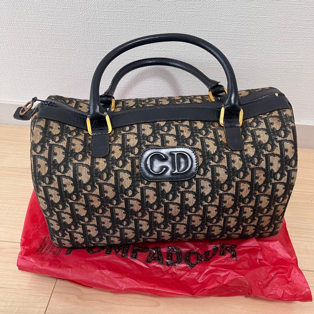 ディオールボストンバック　ビンテージ　（難あり）