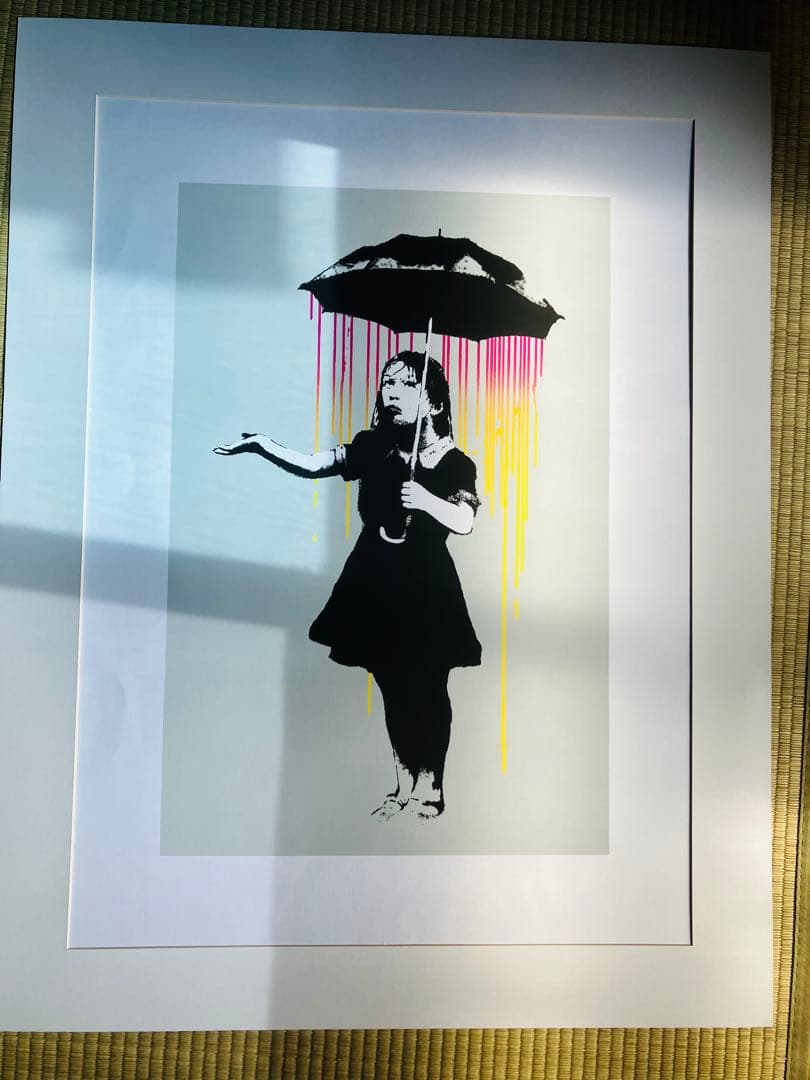 banksy バンクシー Nola(coloured rain) wcp