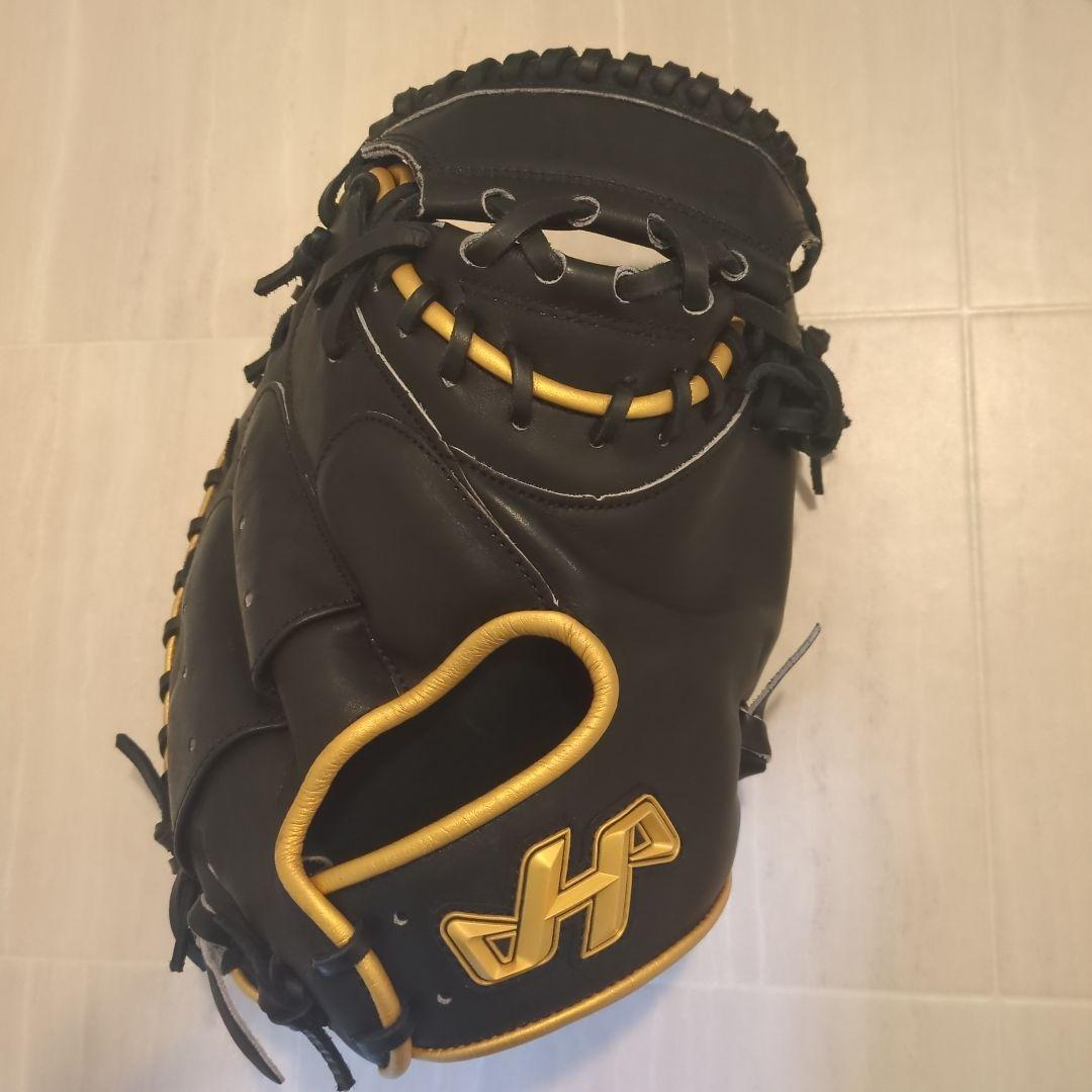 ハタケヤマ　甲斐モデル 軟式グローブ 黒/金 Amazon | 即日出荷 ハタケヤマ 軟式用 キャッチャーミット 甲斐拓也