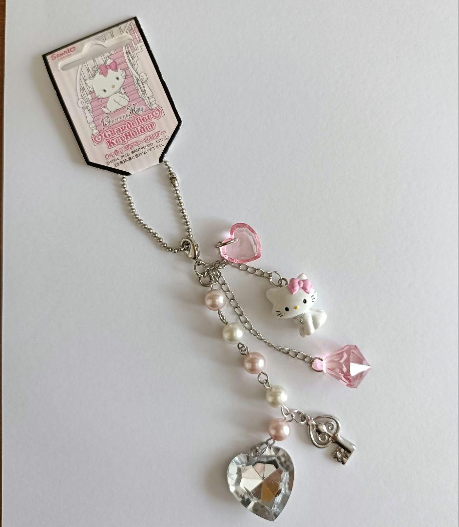 チャーミーキティ ハート型ストーン キーチェーン チャーミーキティ キーホルダー（ときめきプラネット）｜サンリオ