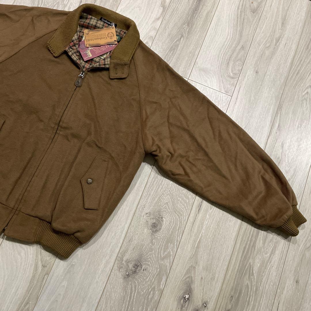 タグ付 90s グラハムヒル カシミヤ混 ハリントンジャケット スイング