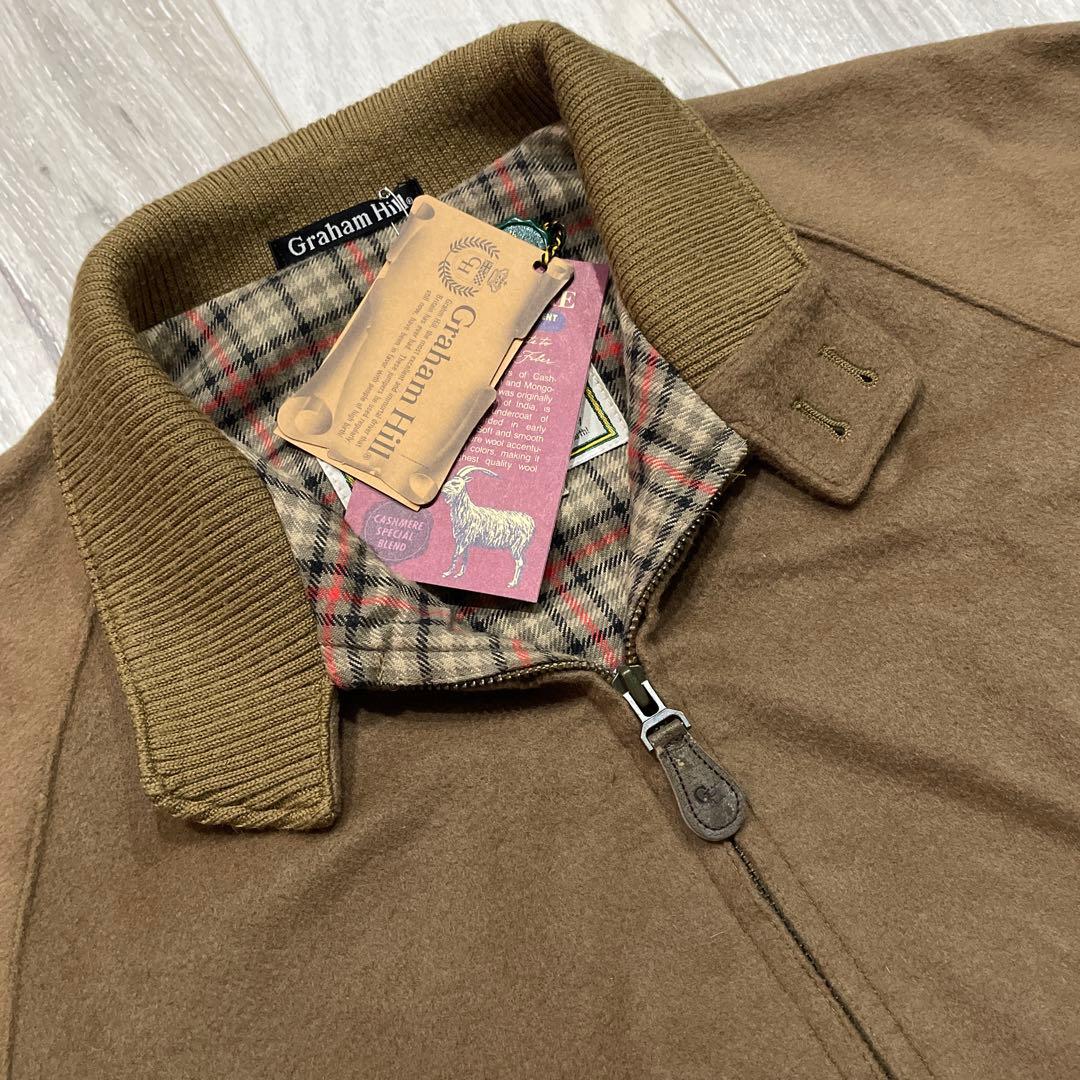 タグ付 90s グラハムヒル カシミヤ混 ハリントンジャケット スイング