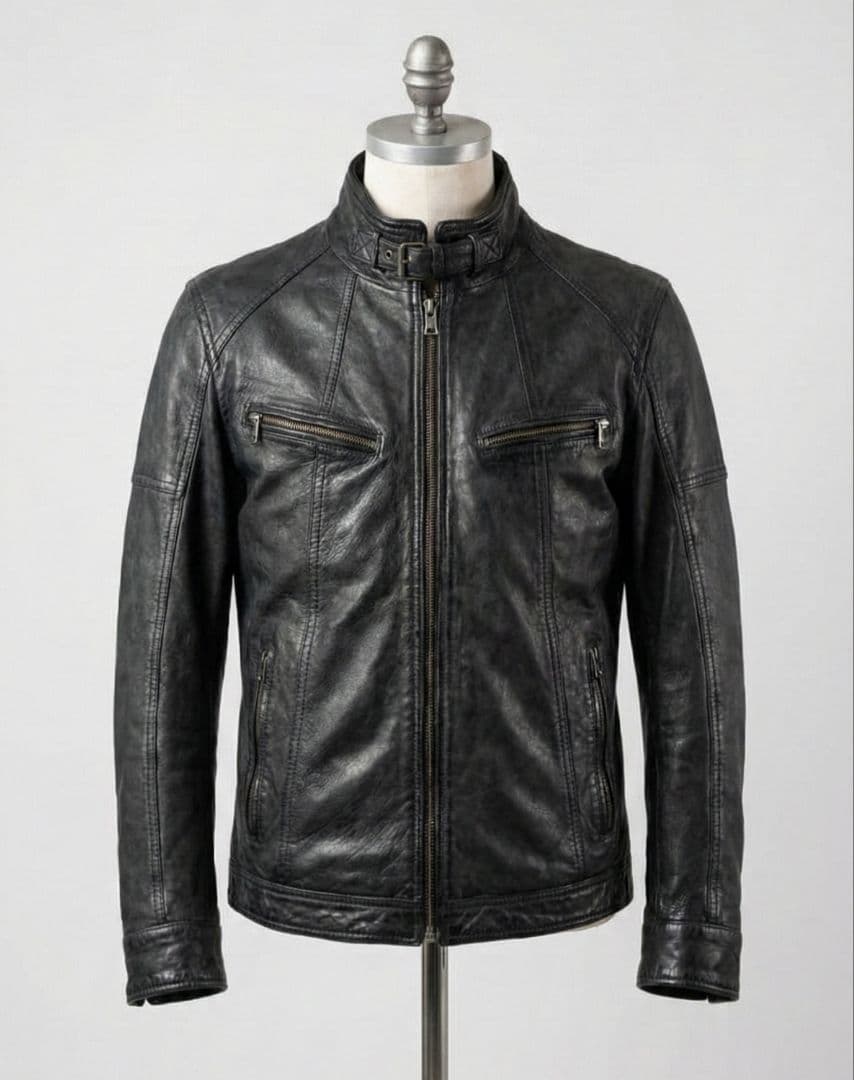 ハルフレザーのライダースジャケット レザージャケット Haruf（ハルフ） 革ジャン ライダースジャケット レザージャケット