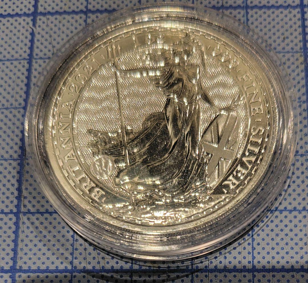 2021年ブリタニア銀貨　1オンス 楽天市場】即納・追跡可 2021 1オンス イギリス ブリタニア銀貨 (39mm