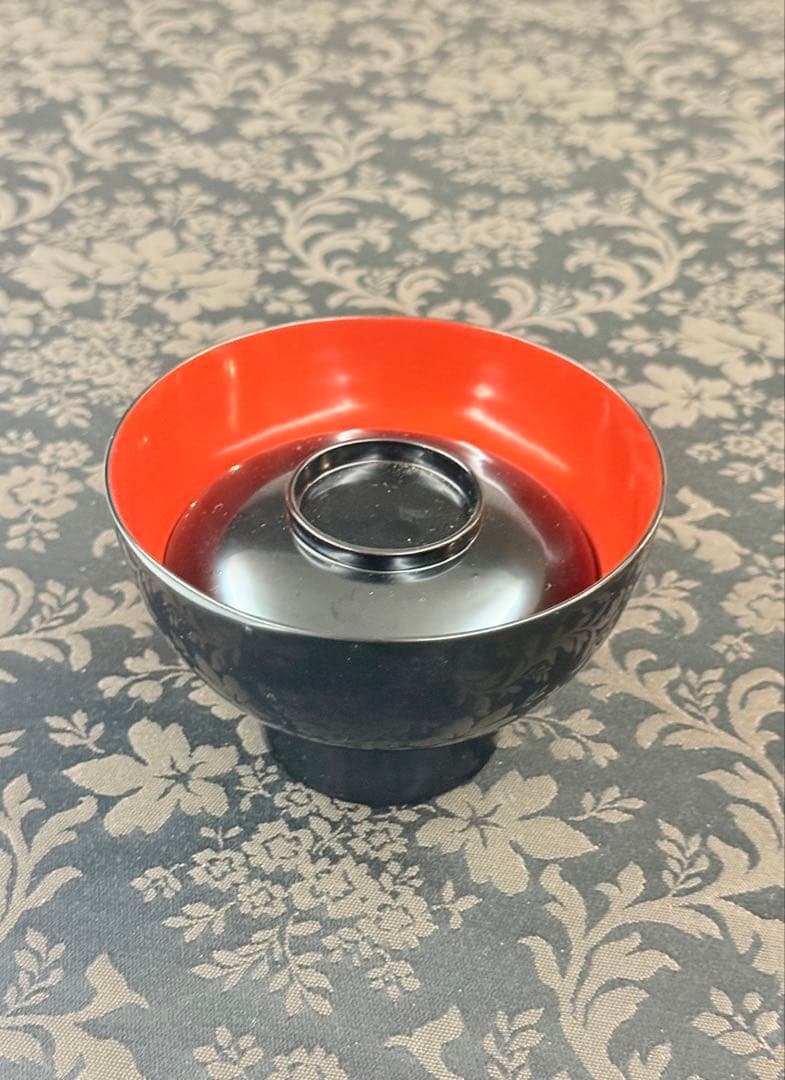 越前漆器 無地 木製 祝膳 黒内朱