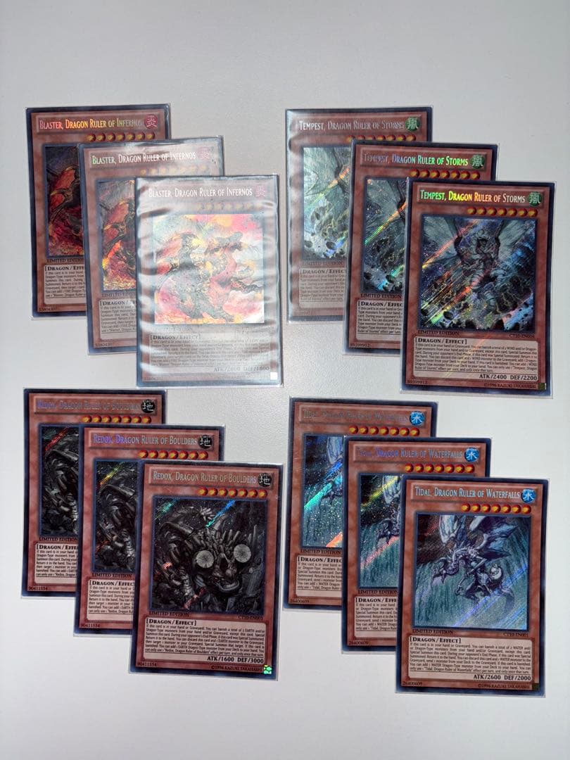 【遊戯王】親征竜 英語版 シークレット 4枚セット+子征竜付