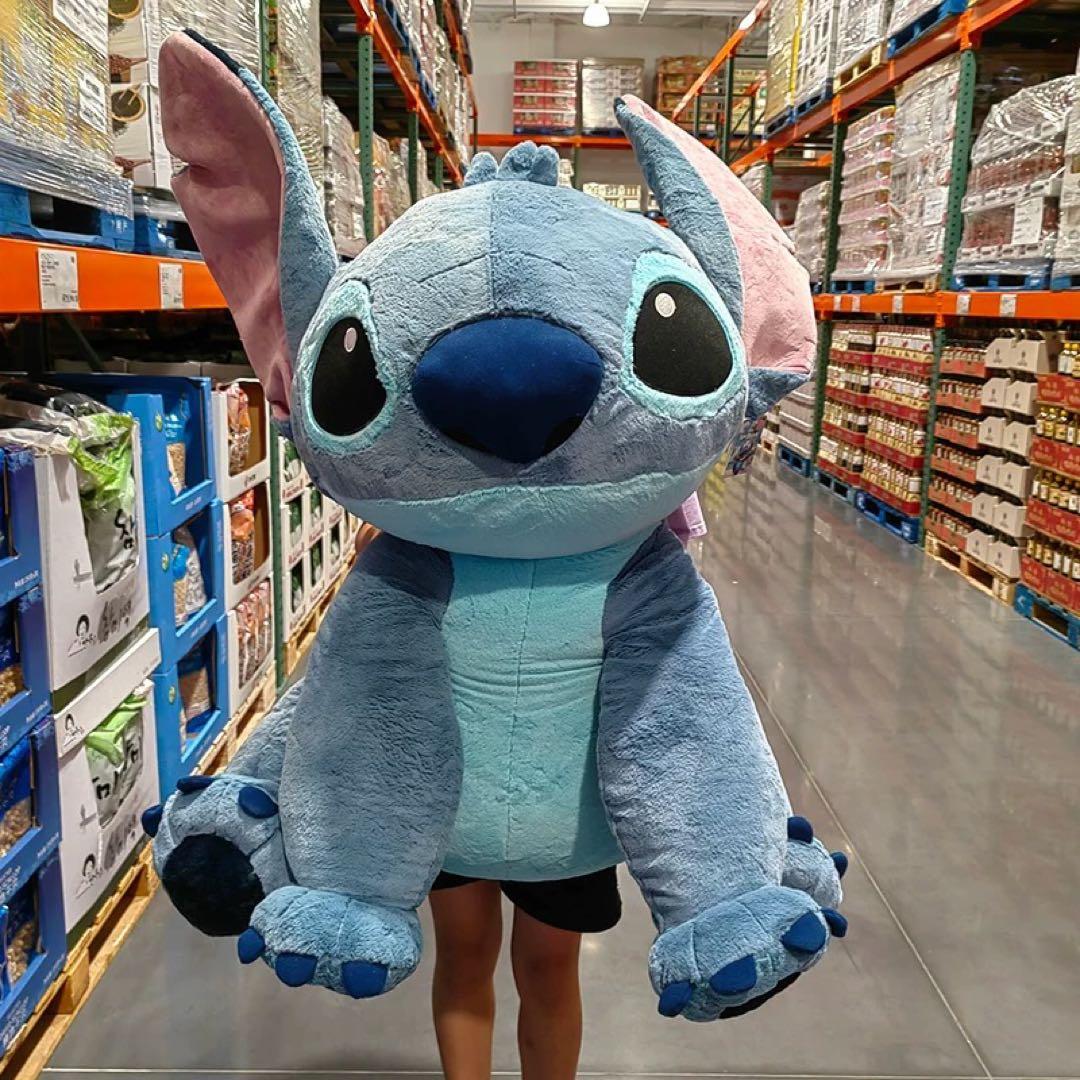 【未使用に近い】コストコ スティッチ 特大ぬいぐるみ BIGサイズ80cm