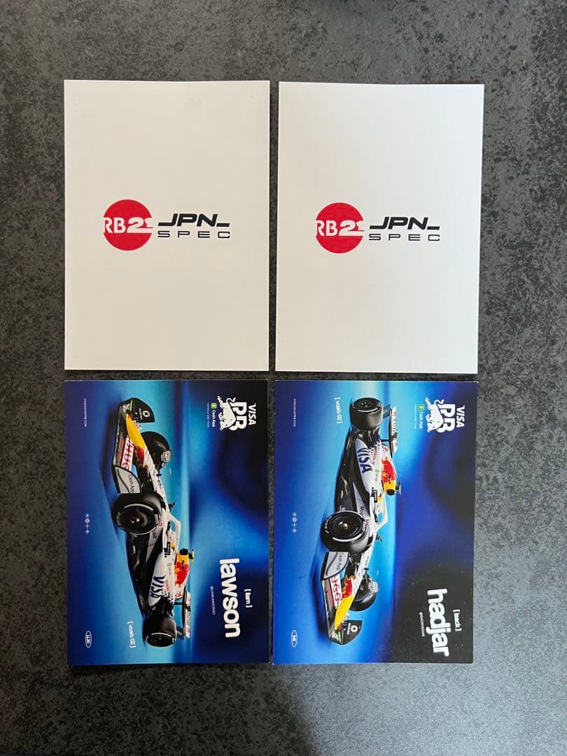 F1 Red Bull レッドブル ポストカード 角田裕毅 フェルスタッペン