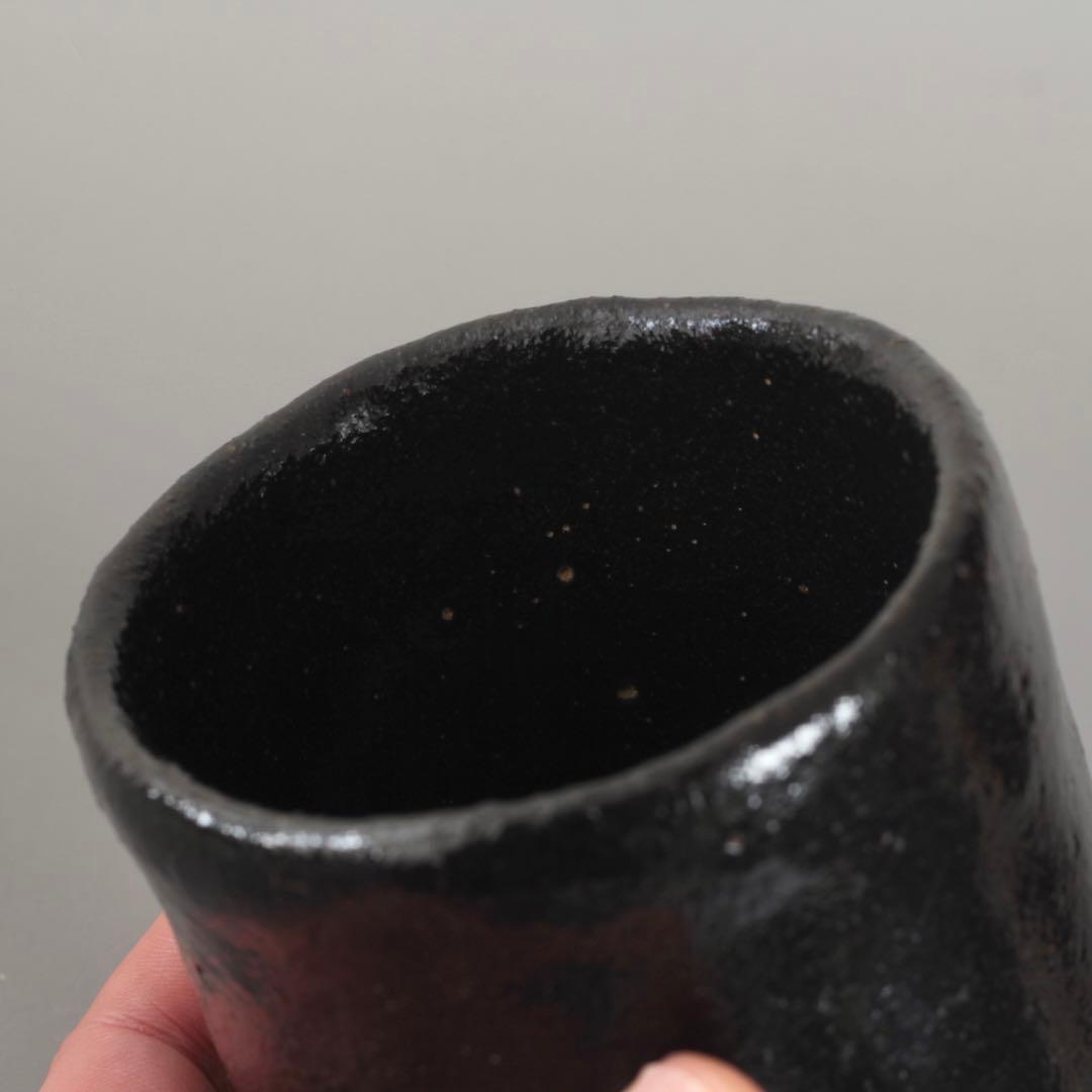 bluesky様専用 黒楽 筒茶碗 茶道具 古道具 アンティーク