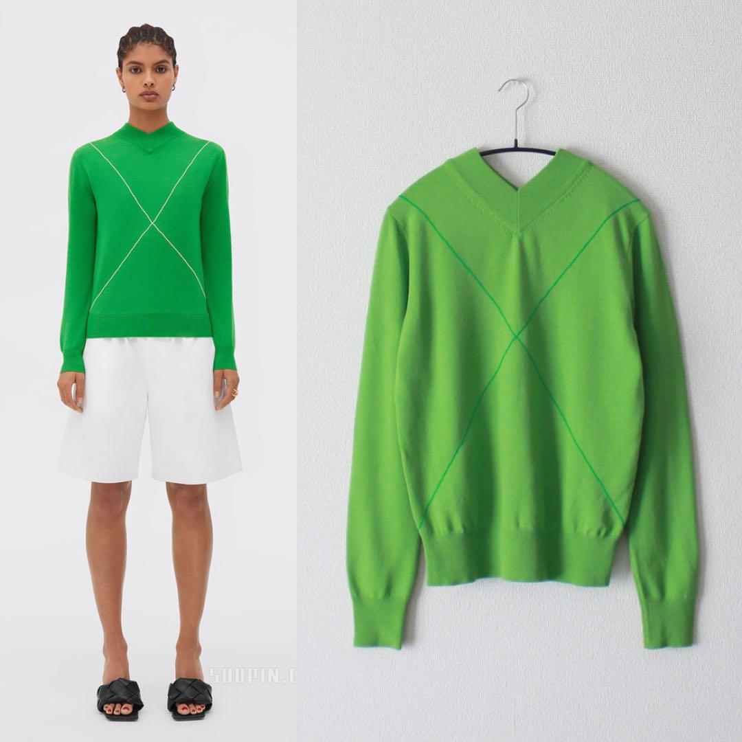 BOTTEGA VENETA／ボッテガヴェネタ／22SS／Vネックウールニット