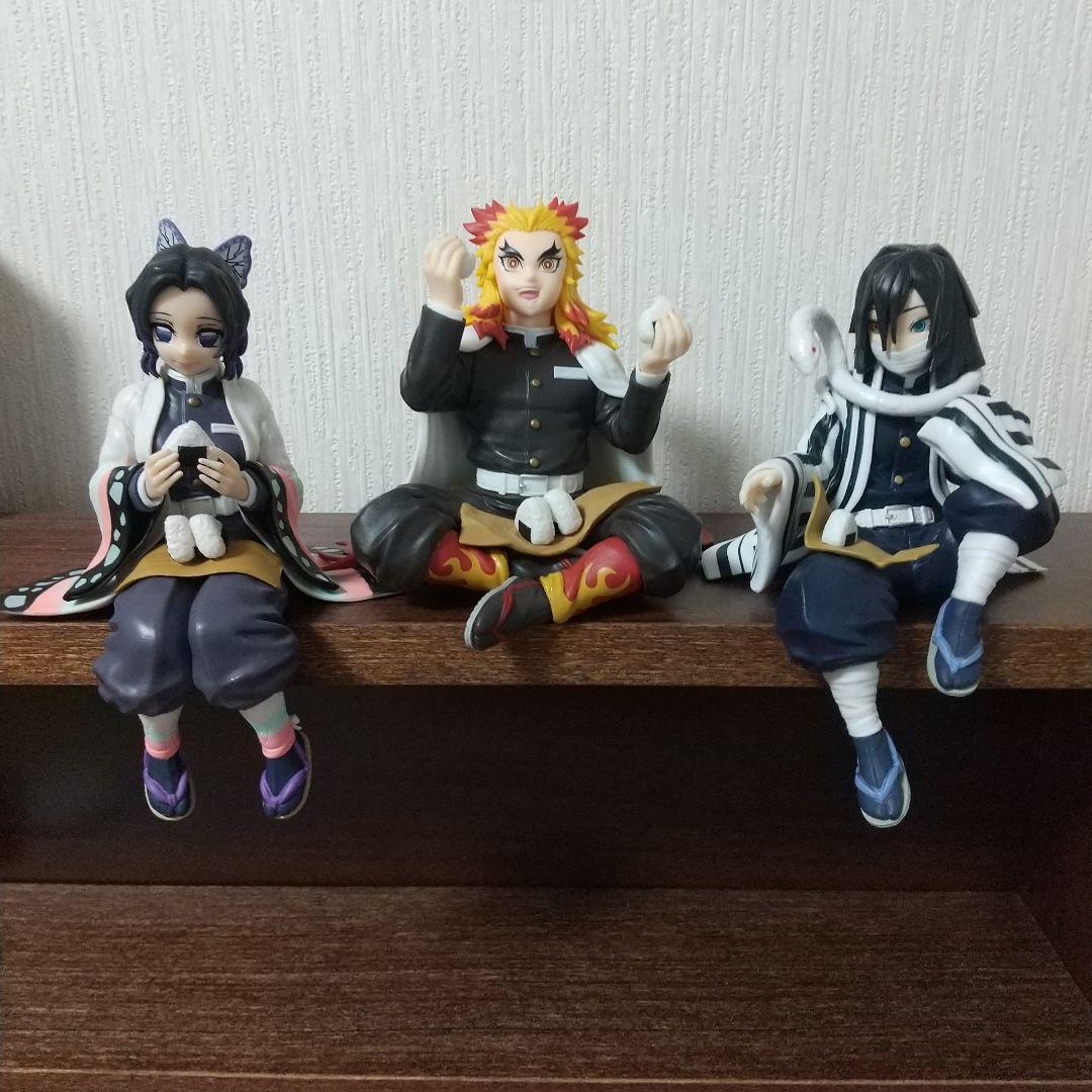 鬼滅の刃 プレミアム ちょこのせフィギュア 3体セット 開封済み 裸