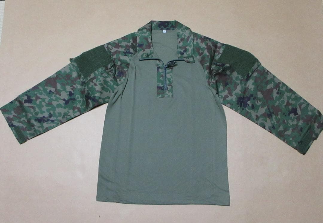Ｌサイズ陸上自衛隊迷彩のコンバットシャツ（官給品スタイルレプリカ）
