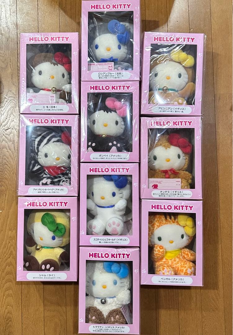 ❤️激レア 新品 未開封❤️ハローキティ 世界のネココレクション 全10