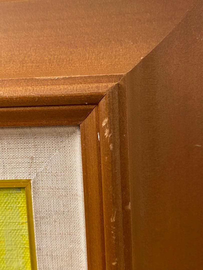 油絵　花井善道　『 錦秋十和田湖 』　共シール　画　F6号