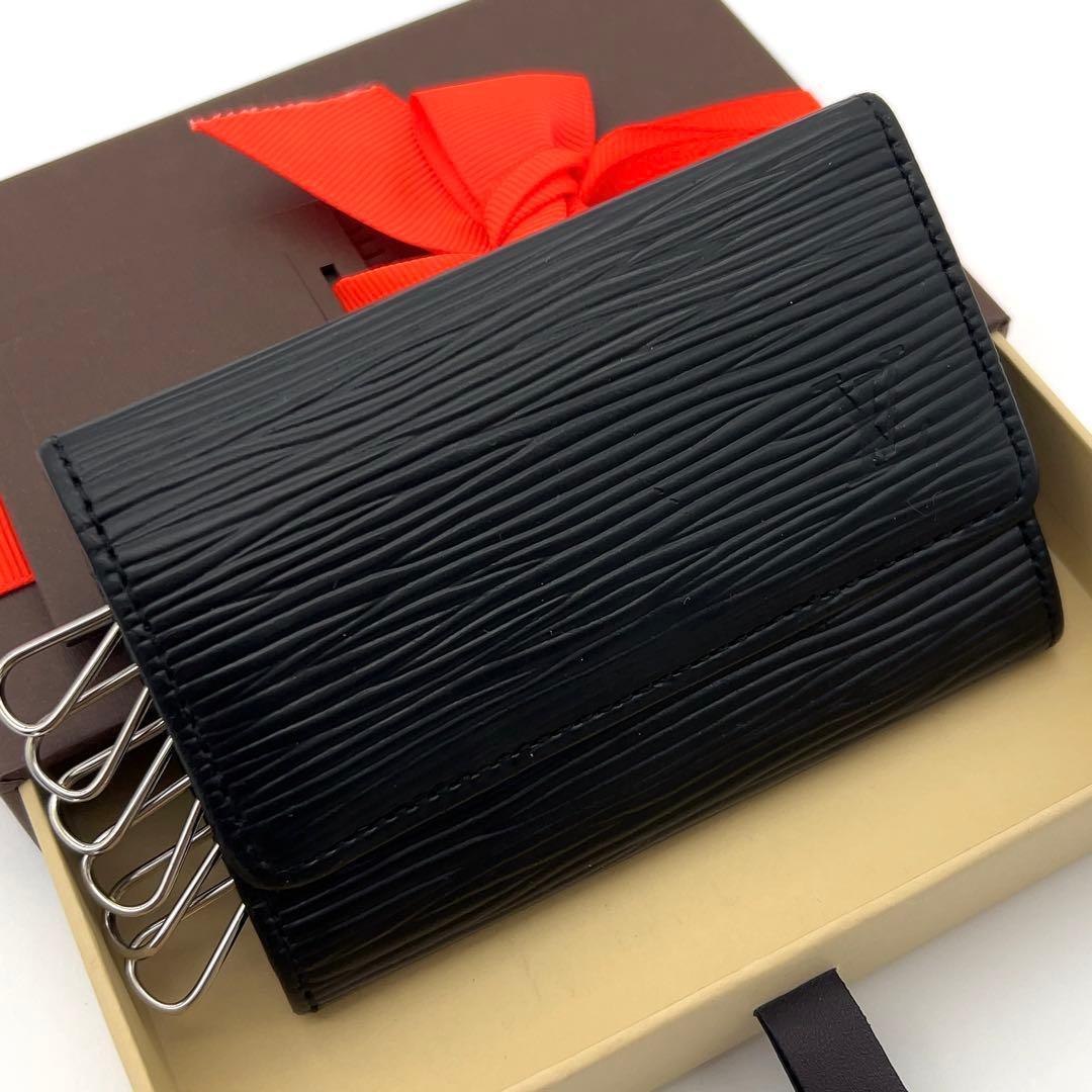 極美品☆ルイヴィトン エピ キーケース ミュルティクレ 6連フック 黒