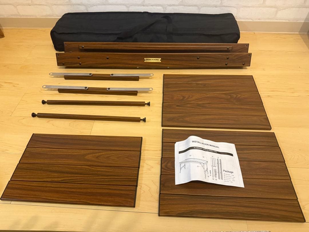 BROOKLYN WORKS 木製調 IGT規格 アウトドアテーブル