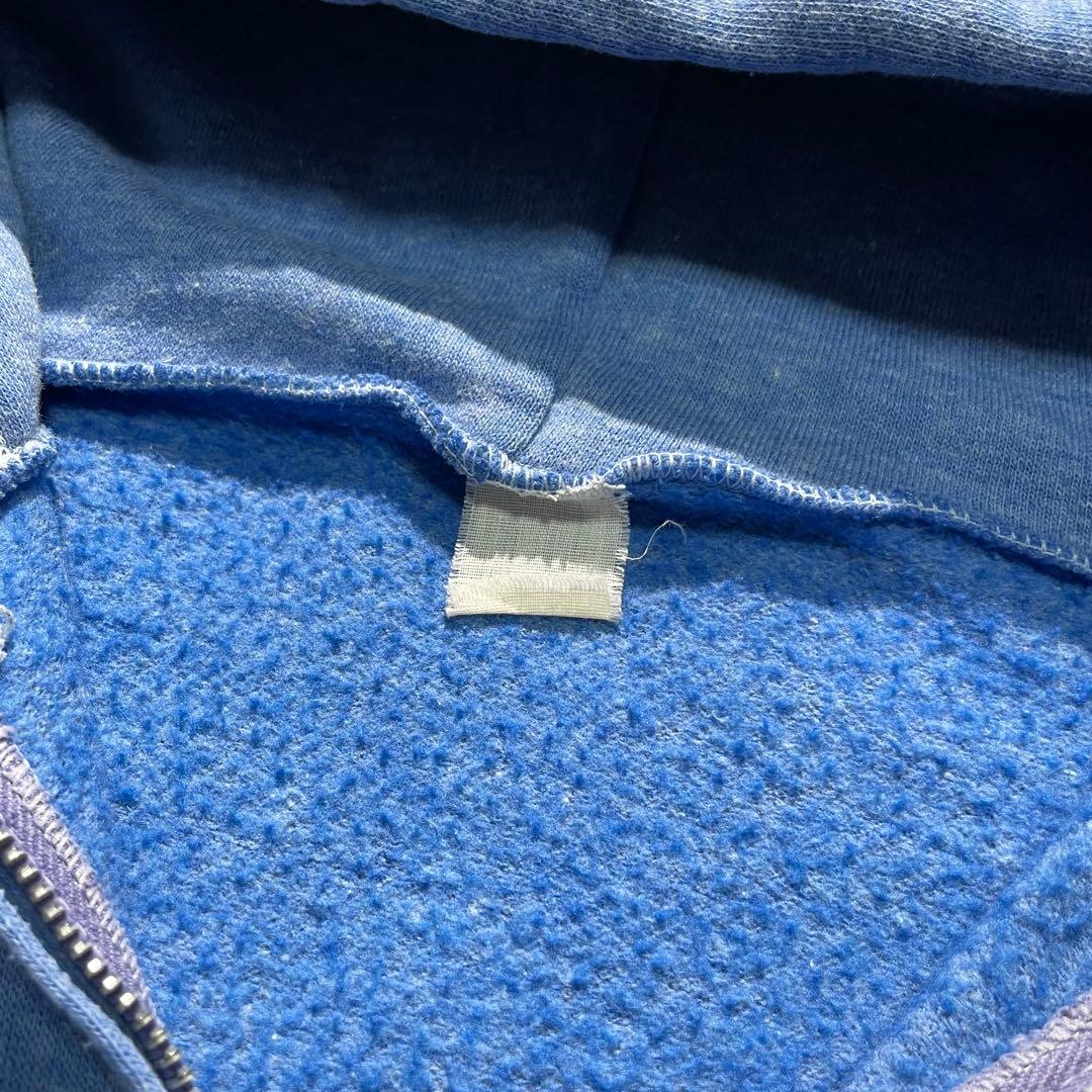 70's フェード 短丈 ボックス ジップパーカー ビンテージ 50s 60s