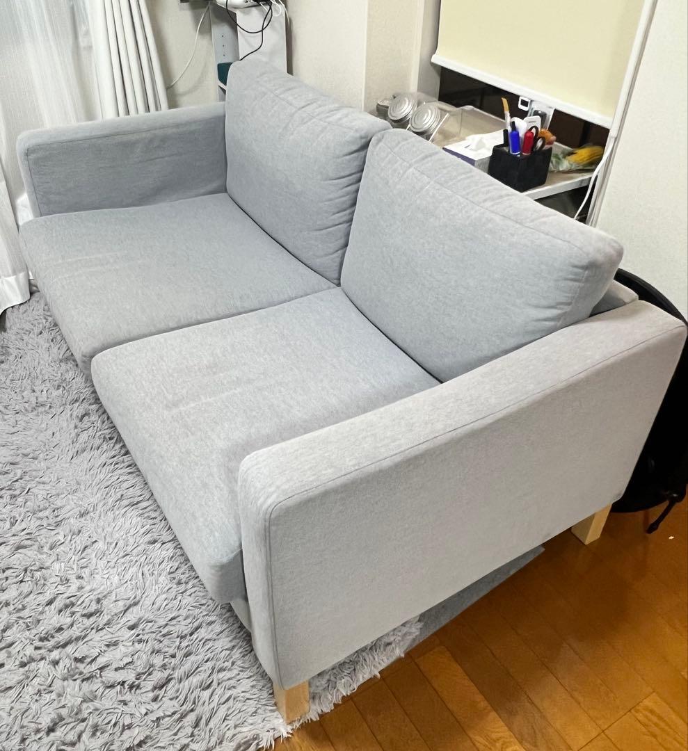 【IKEA】2人掛ソファ（カルルスタード） IKEA イケア カルルスタード Karlstad 2人掛け ソファ グレー - メルカリ