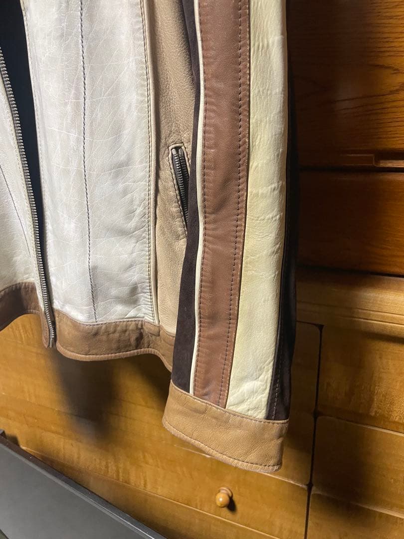 ドルチェ&ガッバーナ ドルガバ レザーブルゾン サイズ48相当 50サイズ