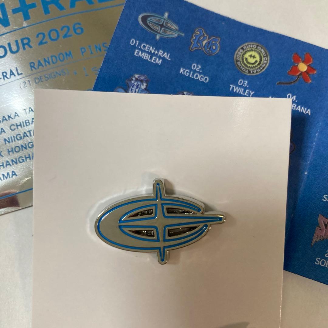 King Gnu キングヌー ピンバッジ ピンズ CEN+RAL EMBLEM - メルカリ
