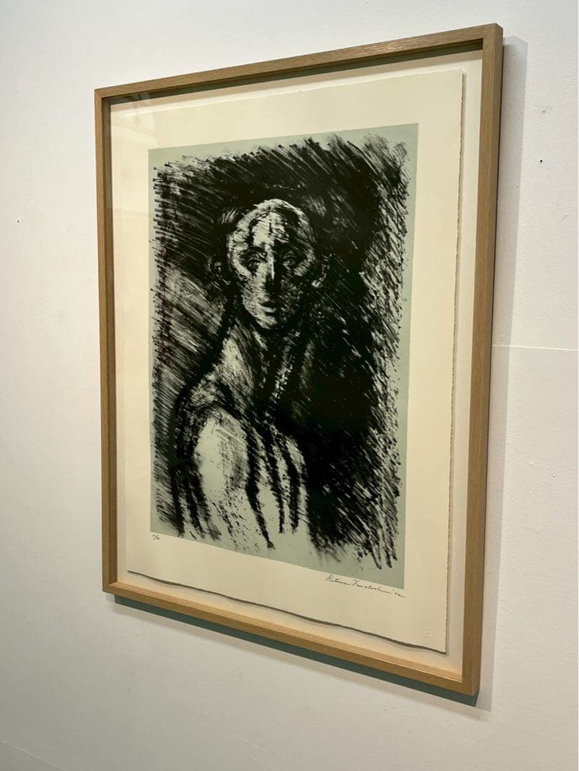 舟越桂《街へ帰る豹》リトグラフ - メルカリ