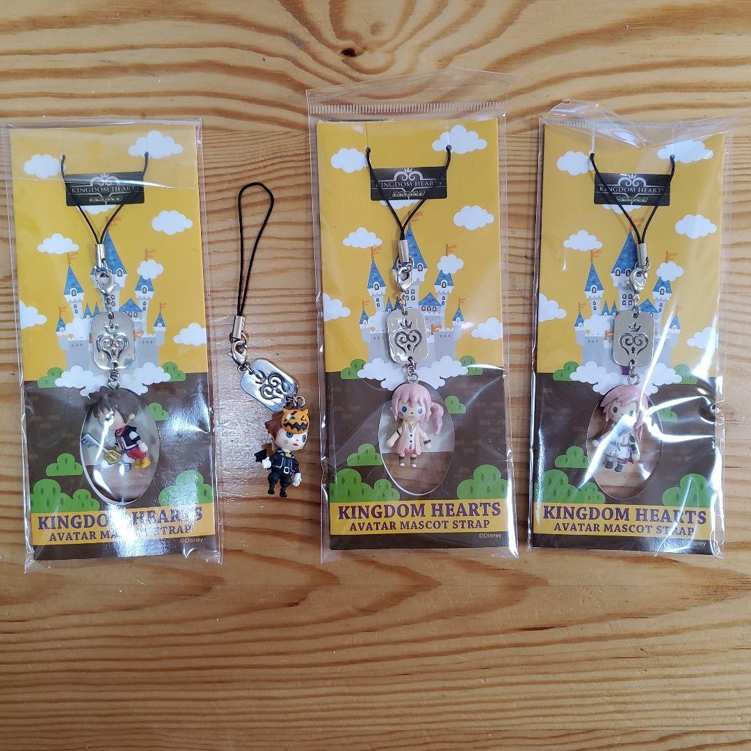 【希少・未開封あり】キングダムハーツ アバターマスコットストラップ 4点まとめ売