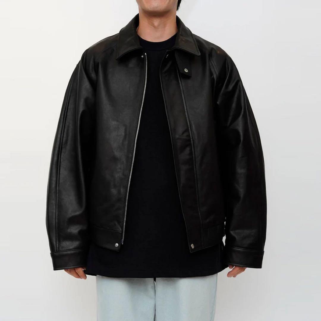 【UNIVERSAL PRODUCTS】レザーブルゾン【241-60401】