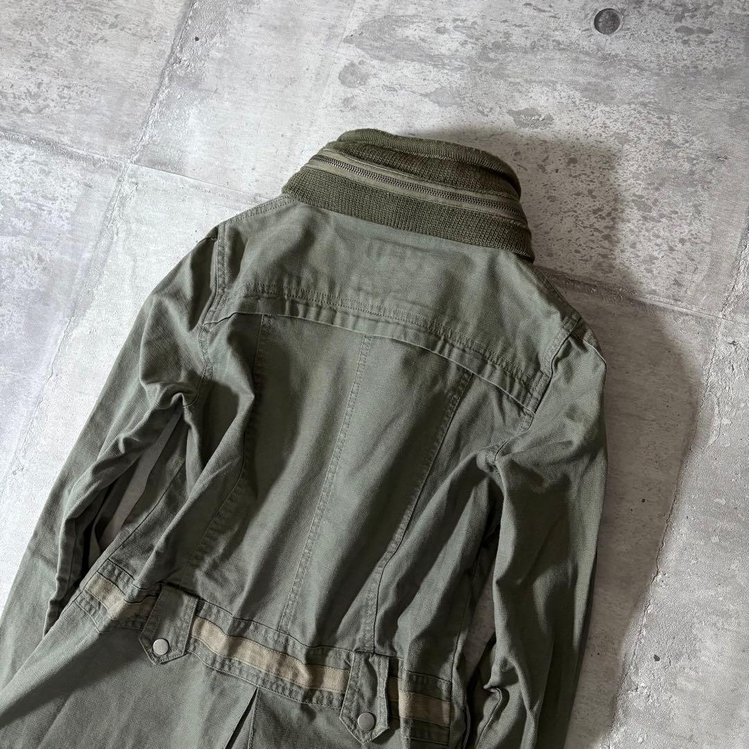 00s ミリタリージャケット 平成ギャル ボリュームネック y2k グランジ